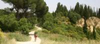 Cycling through the beautiful Val d'Orcia region of Tuscany