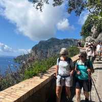 Hikers on the high trails in Capri | Kate Baker