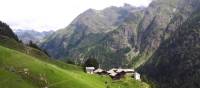 Mountain hamlet high up in the Lys Valley in Aosta