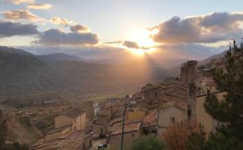 Sunset on the Magna Via Francigena in Sicily