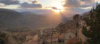 Sunset on the Magna Via Francigena in Sicily