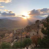 Sunset on the Magna Via Francigena in Sicily