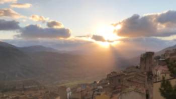 Sunset on the Magna Via Francigena in Sicily