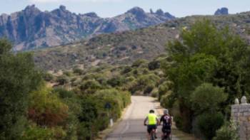 Cycling along the quiet roads of Sardinia