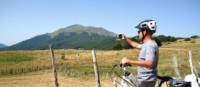 Electric bike on the trail in Italy