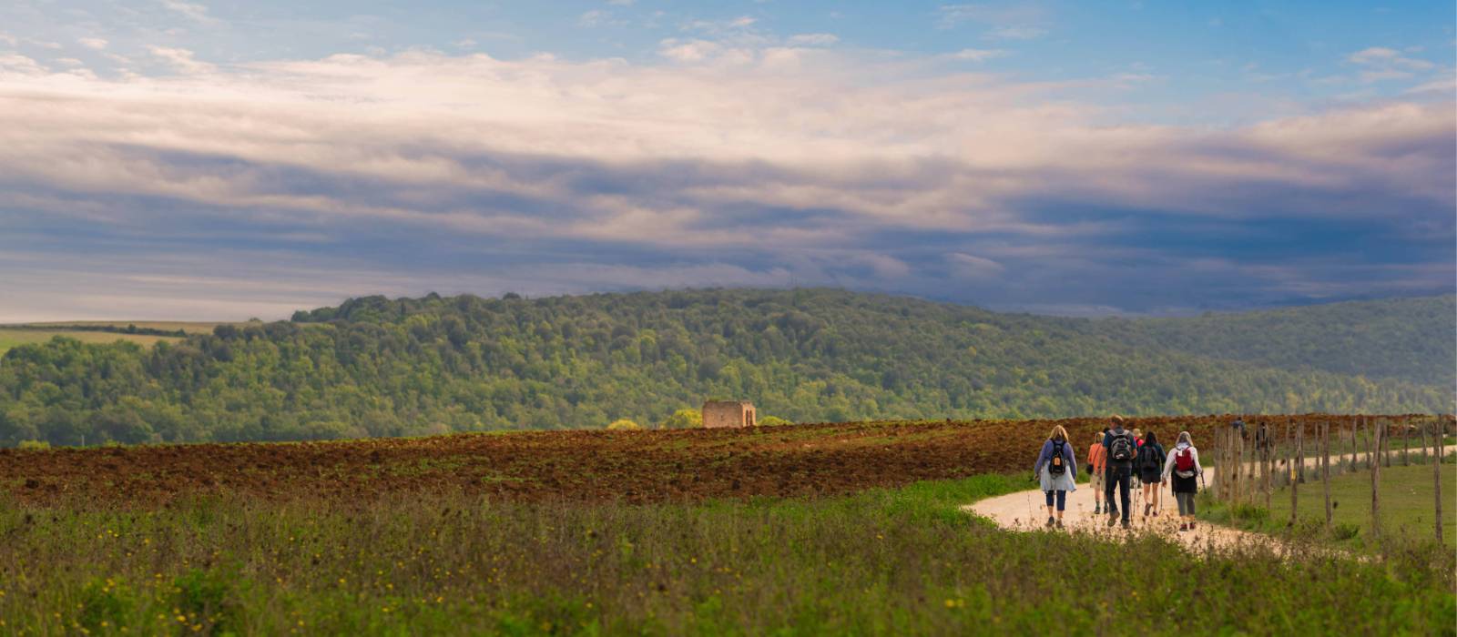 Walking through the Umbrian landscape