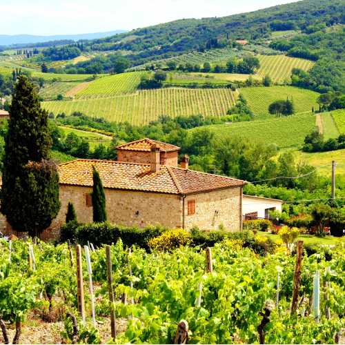 Views over Chianti in Italy