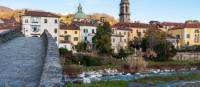 The ancient town of Pontremoli in Italy