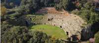 The ancient Roman amphitheater in Sutri