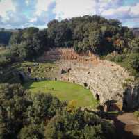 The ancient Roman amphitheater in Sutri