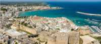 Aerial view of Otranto in Puglia