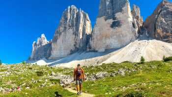 Hiking in the stunning Dolomites