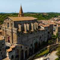 The cathedral of Capranica on the Via Francigena