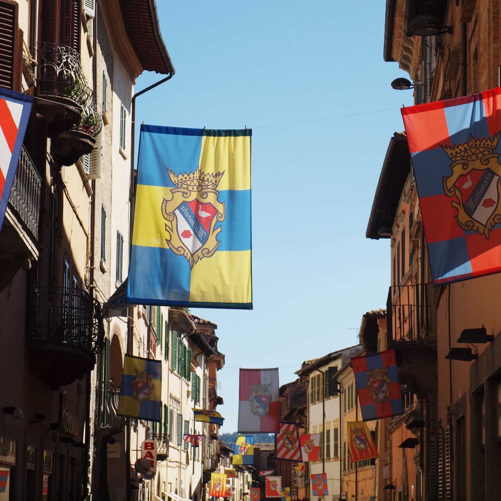 Streets of Città di Castello on the St Francis Way