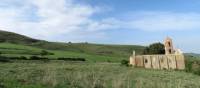 the ruin of a church on the Magna Via Francigena Sicily