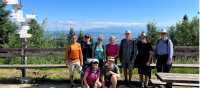 Group at mountain hut on Mt Turbacz (1310 m) | Kate Baker