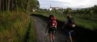 Pilgrims walking the Camino Portuguese. | José Antonio Gil Martínez