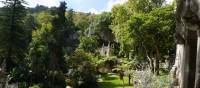 Exploring La Regaleira Garden in an estate near the historic center of Sintra, Portugal