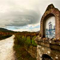 Typical Portuguese azulejo depicting a pilgrim | Miguel Da Santa