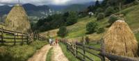 Walkers in Translyvania enroute to Bran Castle | Kate Baker