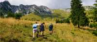 Hiking in the Piatra Craiului mountains of Romania