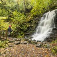 Admiring a waterfall on the Rob Roy Way | Kenny Lam