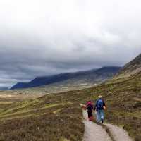 Trail between Kingshouse Hotel and Kinlochleven on the West Highland Way, Scotland