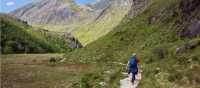Hiking through the Nevis Gorge in Glencoe Valley
