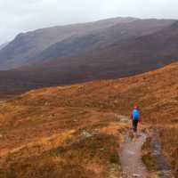 Walking towards Glencoe on the West Highland Way