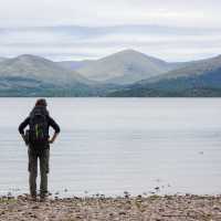 Standing on the banks of Loch Lomond