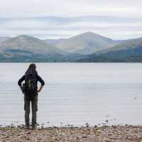 Standing on the banks of Loch Lomond