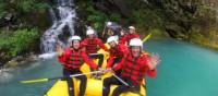 Rafting the Soca River in Slovenia