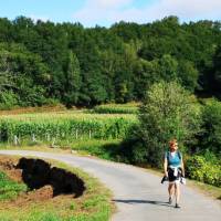 Idyllic walking along the Camino Sanabres in Spain