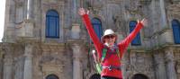 Arriving in the beautiful city of Santiago de Compostela after completing the Camino Trail | Edwina Parsons