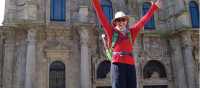 Arriving in the beautiful city of Santiago de Compostela after completing the Camino Trail | Edwina Parsons