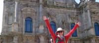Arriving in the beautiful city of Santiago de Compostela after completing the Camino Trail | Edwina Parsons