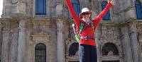 Arriving in the beautiful city of Santiago de Compostela after completing the Camino Trail | Edwina Parsons