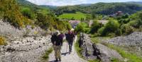 Pilgrims crossing the Pyrenees near Roncesvalles | Gesine Cheung