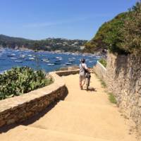 Cyclist on the Costa Brava on a self guided cycle trip in Catalonia | Kate Baker