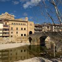 The medieval bridge and Valderrobres | Kate Baker