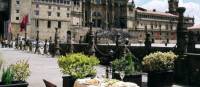 Views of the Cathedral of Santiago de Compostela from our 'parador'