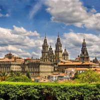 The iconic Santiago de Compostela as seen from the Camino de Invierno (Winter Way). | Adolfo Enríquez