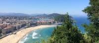 Looking over San Sebastian from the Camino Norte | Jaclyn Lofts