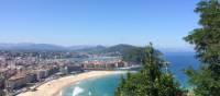 Looking over San Sebastian from the Camino Norte | Jaclyn Lofts