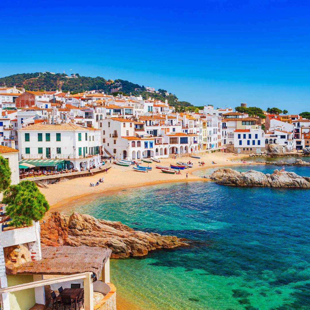 The laidback beach town of Calella de Palafrugell in Catalonia