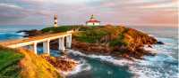 The Ribadeo lighthouse in Spain
