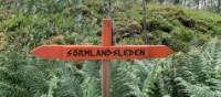 Signage on the Sörmland Trail