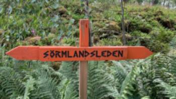 Signage on the Sörmland Trail