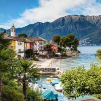 Colourful houses line Lake Maggiore in the Ticino Canton of Switzerland | Jan Geerk