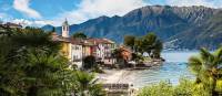 Colourful houses line Lake Maggiore in the Ticino Canton of Switzerland | Jan Geerk